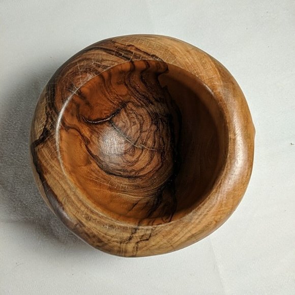 Vintage Olive Wood Herb Spice Grinder Mortar & Pestle Farmhouse Rustic Handmade - Picture 13 of 16